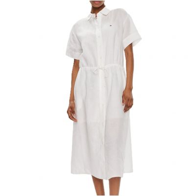 TOMMY HILFIGER SUKIENKA LINEN MIDI