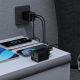 5. Ładowarka sieciowa Dudao A67EU GaN 67W z wbudowanym zwijanym kablem USB-C Power Delivery Quick Charge - czarna