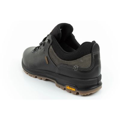 5. Grisport buty męskie trekkingowe Nero oliato SPO-TEX skórzane czarne