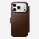 4. Nomad Modern Leather Folio pokrowiec na telefon komórkowy 16 cm (6.3") Brązowy