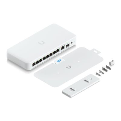 26. Switch Ubiquiti UniFi  9p PoE ( PoE++: 8;) Managed Multigigabit/10G (USW-Flex-2.5G-8-PoE-EU)