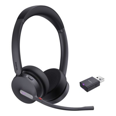 2. Yealink WH64 Hybrid Dual Teams Zestaw słuchawkowy Bezprzewodowy Opaska na głowę Biuro/centrum telefoniczne Micro-USB Bluetooth Czarny