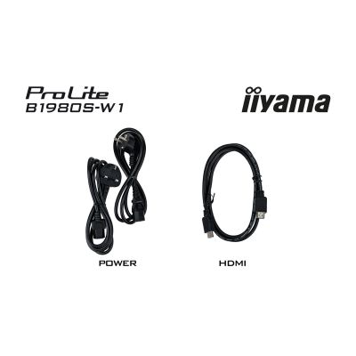 9. iiyama ProLite B1980S-W1 monitor komputerowy 48,3 cm (19") 1280 x 1024 px SVGA LED Biały