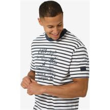 Koszulka męska SUPER.NATURAL M Stripe Cote D'Azur Bio J Tee biała