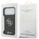 8. Etui Guess Silicone Big 4G Script na iPhone 17 Pro Max - czarne