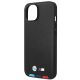 6. Etui BMW Leather Stamp Tricolor na iPhone 14 Plus - czarne