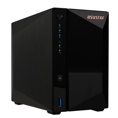 8. NAS Asustor AS3302T v2; Tower; 2x (3.5" SATA HDD/ 2.5" SSD); Realtek RTD1619B, 2GB DDR4, 1x 2.5GbE, 3x USB 3.2