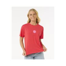 Koszulka RIP CURL Icons Of Surf Relaxed Tee czerwony