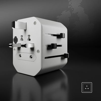 7. Adapter podróżny SBS TEADAPTUSBTCUNI USB-C USB-A uniwersalny - biały