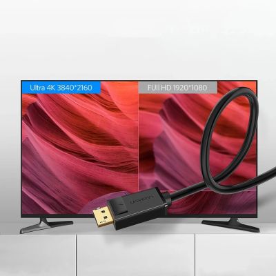 3. Kabel Ugreen DP102 10213 DisplayPort 1.2 4K / DisplayPort 1.2 4K 5 m - czarny