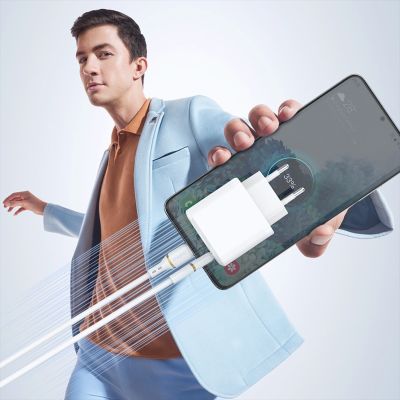 5. Kabel Dudao L25T USB-A - USB-C silikonowy 5A 1m - biały