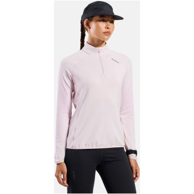 Bluza z półgolfem damska Odlo ZEROWEIGHT WARM Mid layer 1/2 zip różowa
