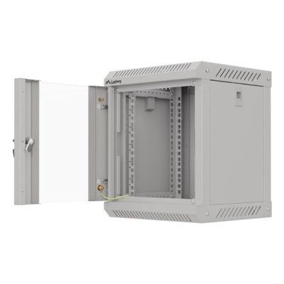 8. Lanberg WF11-3306-10S stojak 6U Szafa wisząca Szary