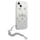 4. Etui Guess Peony Chain Collection na iPhone 13 mini - srebrne