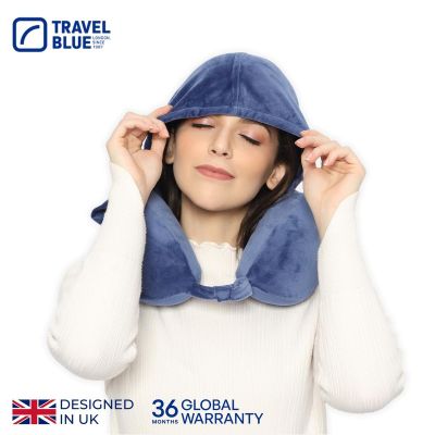 4. TRAVEL BLUE PODUSZKA Z PIANKI MEMORY TRANQUILITY HODDIE Z KAPTUREM