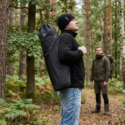 43. ZESTAW TURYSTYCZNY SKŁADANY 3W1 STOLIK I 2 KRZESŁA CZARNY ENERO CAMP