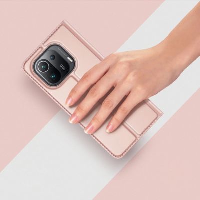 21. DUX DUCIS Skin Pro kabura etui pokrowiec z klapką Xiaomi Mi 11 Pro różowy