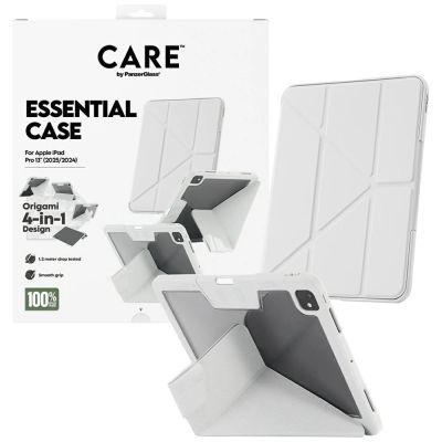 4. Etui Care by PanzerGlass Y fold do iPad Pro 13" 2024 / 2025 - jasnoszare