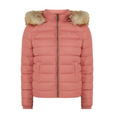 9. Kurtka puchowa Tommy Jeans TJW Basic Hooded Down Jacket W DW0DW10506