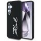 Etui Karl Lagerfeld Silicone Metal Signature Logo Samsung Galaxy S25 czarny