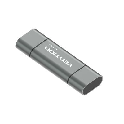 4. Czytnik kart SD / microSD Vention ze złączami USB 3.0 USB-C microSD szary