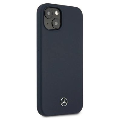 3. Etui Mercedes Silicone Line na iPhone 13 mini - granatowe