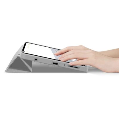 6. Etui TechProtect SmartCase na Samsung Galaxy Tab A9 / A11 8.7 X110 / X115 / X133 / X135 - szare