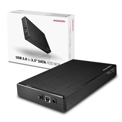 12. AXAGON EE35-XA3 Obudowa zewnętrzna 3.5", USB 3.0, SATA II, Aluminium - czarna