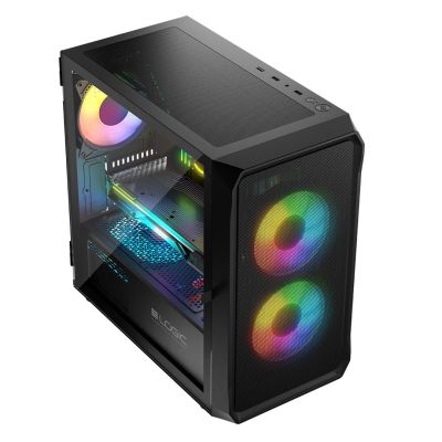 7. LOGIC OBUDOWA PORTOS ARGB MINI USB 3.0 BLACK