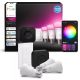 3. Philips Hue White and color ambiance Zestaw startowy: 3 inteligentne żarówki E27 + Dimmer switch + Bridge Pro