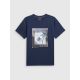 6. T-shirt regular z nadrukiem męski 4F 4FWSS26TTSHM3034-31S