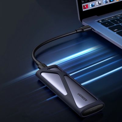 3. Kieszeń Ugreen CM400 90264 na dysk SSD M.2 z portem USB-C 3.2 - szara