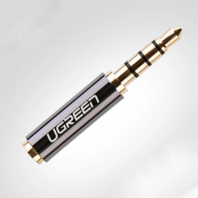 3. Ugreen adapter audio jack 3.5mm męski do jack 2.5mm żeński czarny (20502)