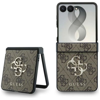 Etui Guess Big 4G Logo na Samsung Galaxy Z Flip 8 - brązowe