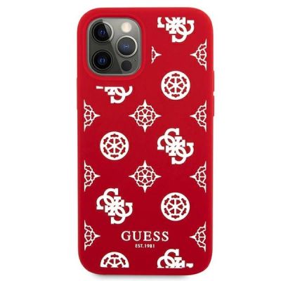 3. Etui Guess Peony Collection na iPhone 12 Pro Max - czerwone
