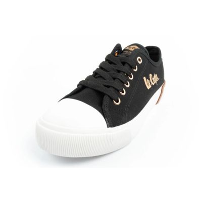 3. Lee Cooper buty sportowe damskie trampki z tkaniny stylowe czarne