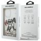 8. Etui Karl Lagerfeld Liquid Glitter Choupette Logo MagSafe na iPhone 17 - przezroczyste