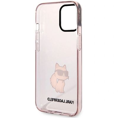 7. Etui Karl Lagerfeld Choupette Collection na iPhone 12 / 12 Pro - różowe