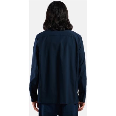 4. Koszula z długim rękawem męska Odlo Shirt l/s ESSENTIAL niebieska