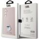 8. Etui Karl Lagerfeld Silicone Choupette Metal Pin na Samsung Galaxy S23 FE - różowe