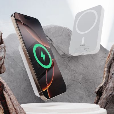 2. Powerbank Dudao K26 10000mAh 20W USB-A / USB-C / MagSafe - biały