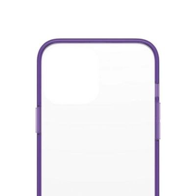 3. Etui PanzerGlass ClearCase antybakteryjne z certyfikatem Military Grade na iPhone 13 Pro Max - przezroczysto-fioletowe