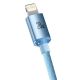 3. Kabel Baseus CAJY001303 Lightning - USB-C PD 20W 480Mb/s 1,2m - niebieski