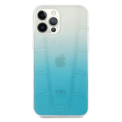 3. Etui Mercedes Transparent Line na iPhone 12 Pro Max - niebieskie