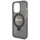 6. Etui Guess Ring Stand Script Glitter MagSafe na iPhone 13 Pro Max - czarne