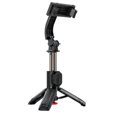 Selfie stick Acefast E42 z automatycznym statywem i pilotem Bluetooth 63 cm - czarny