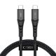 Kabel Tech-Protect Ultraboost UB11T USB-C / USB-C PD 100W / QC3.0 100 cm - czarny