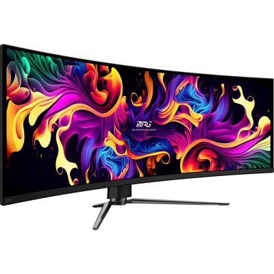 22. MSI MPG 491CQP QD-OLED monitor komputerowy 124,5 cm (49") 5120 x 1440 px Dual WQHD Czarny