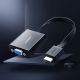 2. Ugreen adapter przejściówka HDMI - VGA micro USB / audio 3,5 mm mini jack czarny (40248)
