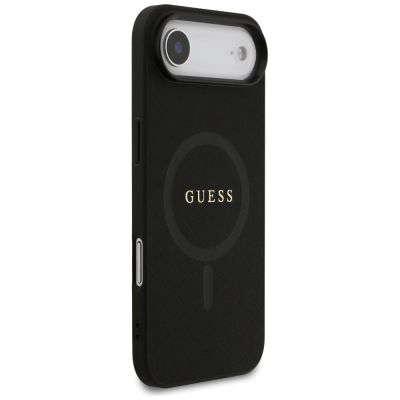 4. Etui Guess Saffiano Classic Logo MagSafe na iPhone Air - czarne
